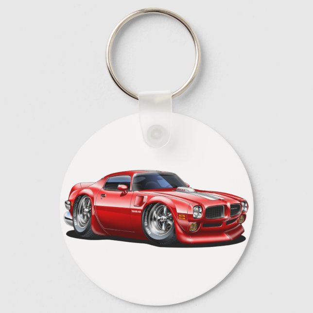 1970/72 Trans Am Red Car Key Ring (Front)