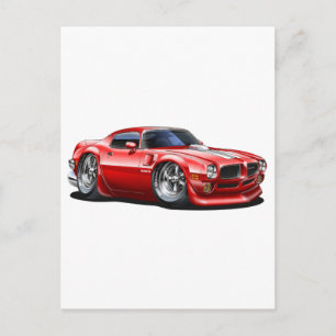 1970/72 Trans Am Red Car Postcard