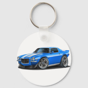 1970-73 Camaro Blu/Wht Car Key Ring