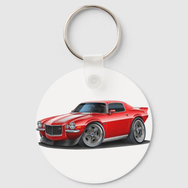 1970-73 Camaro Red/Wht Key Ring (Front)