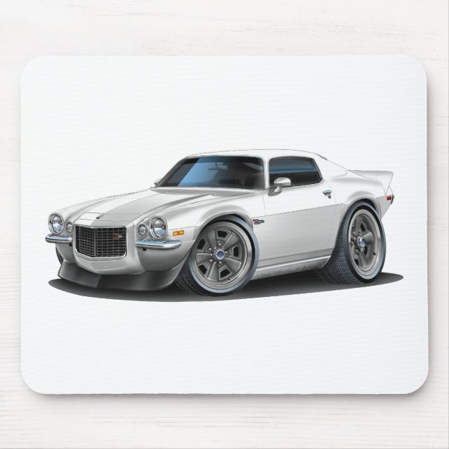 1970-73 Camaro White Mouse Mat (Front)