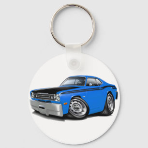 1970-74 Duster 340 Blue Car Key Ring