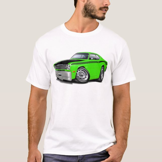 1970-74 Duster 340 Lime Car T-Shirt (Front)
