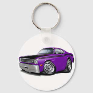 1970-74 Duster 340 Purple Car Key Ring