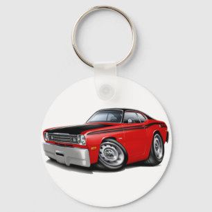 1970-74 Duster 340 Red Car Key Ring