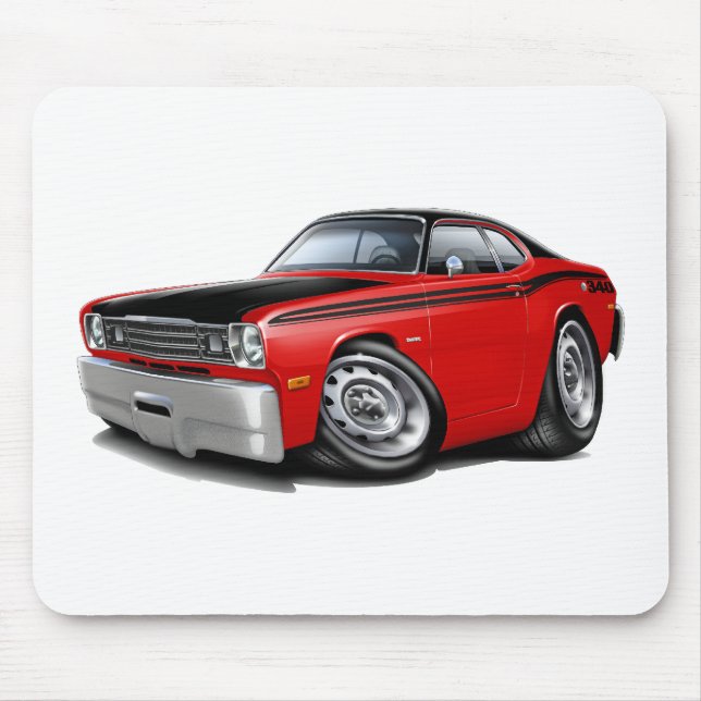 1970-74 Duster 340 Red Car Mouse Mat (Front)