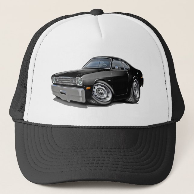 1970-74 Duster Black Car Trucker Hat (Front)