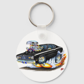 1970-74 Plymouth Duster Black Car Key Ring