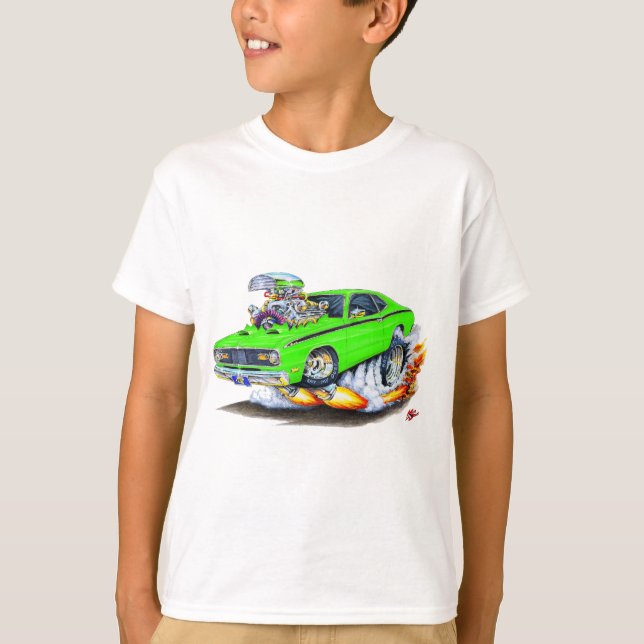 1970-74 Plymouth Duster Lime Car T-Shirt (Front)