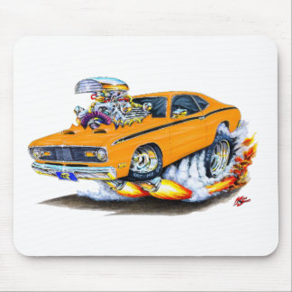 1970-74 Plymouth Duster Orange Car Mouse Mat