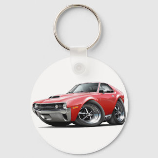1970 AMX Red Car Key Ring