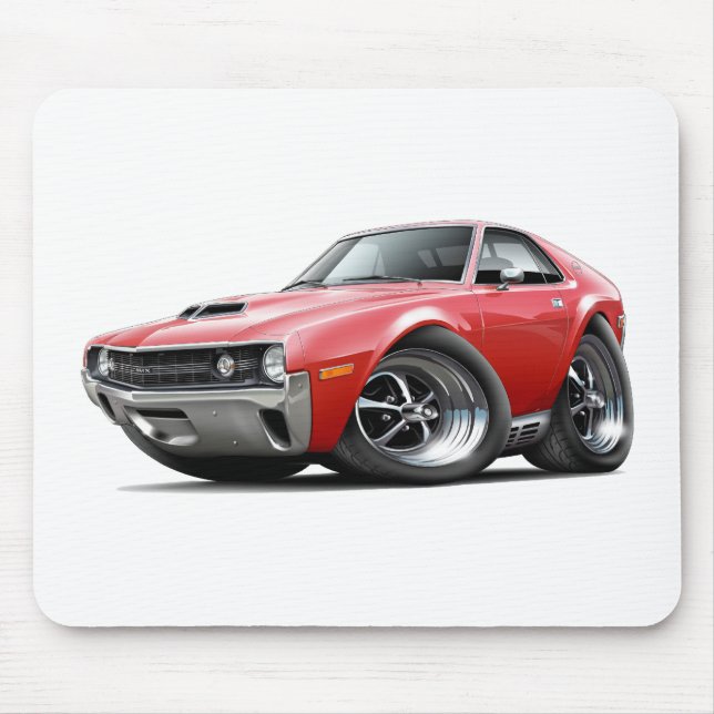 1970 AMX Red Car Mouse Mat (Front)