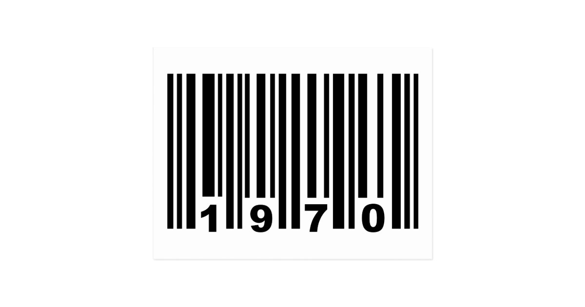 1970 barcode postcard | Zazzle.co.uk