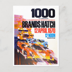 1970 Brands Hatch 1000 Km Postcard