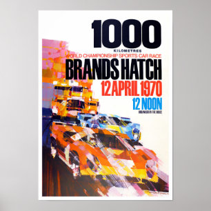 1970 Brands Hatch 1000 Km Poster
