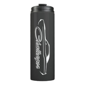 1970 Challenger Black Ghost Silhouette Thermal Tumbler