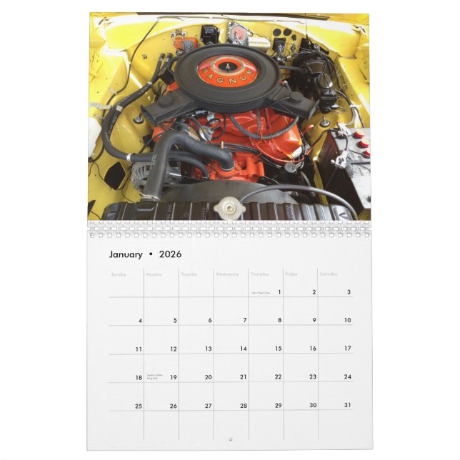 1970 Charger Registry - 2015 Calendar (Jan 2026)