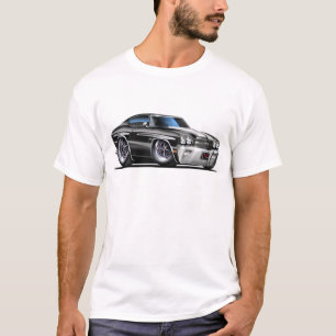 1970 Chevelle Black-White Car T-Shirt