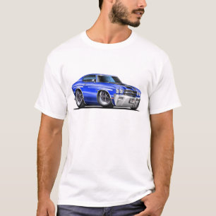 1970 Chevelle Blue-Black Car T-Shirt