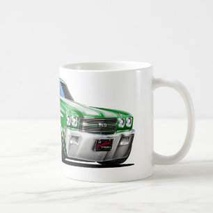 1970 Chevelle Green-White Car Coffee Mug