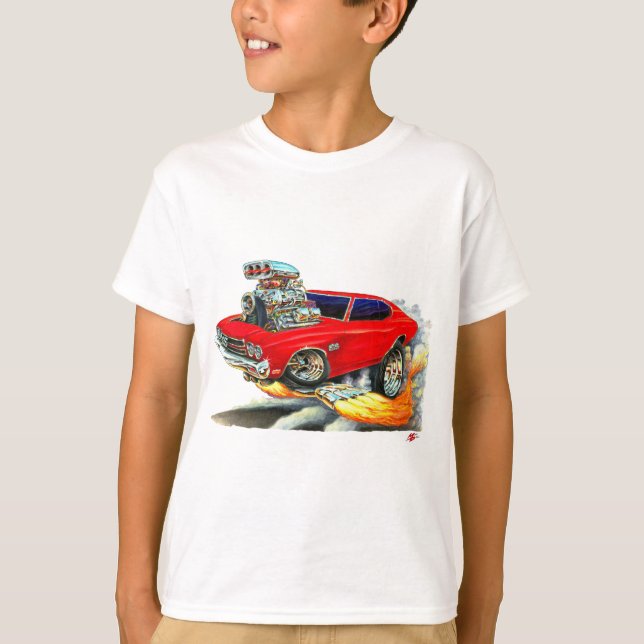 1970 Chevelle Red Car T-Shirt (Front)