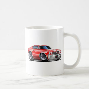 1970 Chevelle Red-White Car Coffee Mug