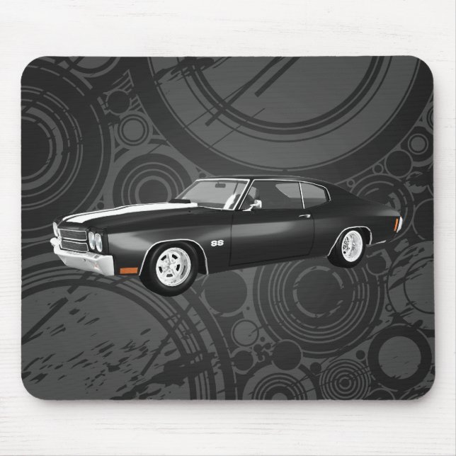 1970 Chevelle SS: Black Finish: Mousepad (Front)