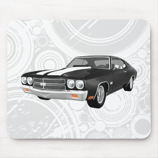1970 Chevelle SS: Black Finish: Mousepad (Front)