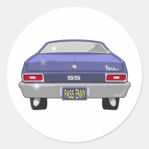 1970 Chevrolet Nova SS Classic Round Sticker