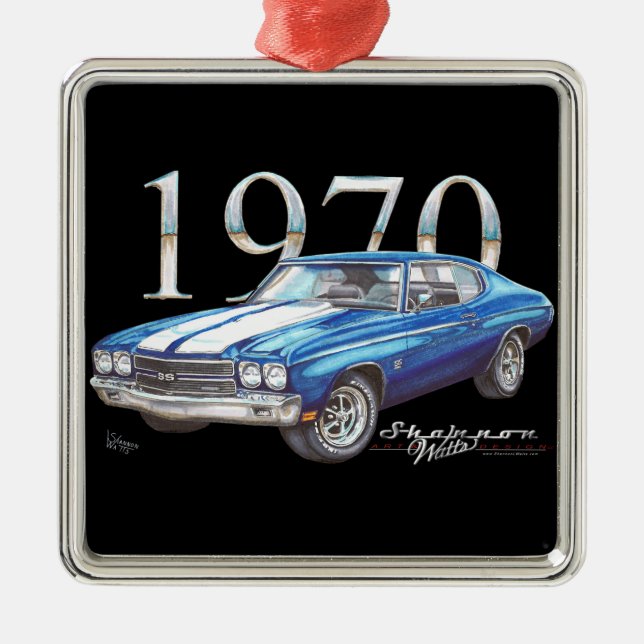 1970 Chevy Chevelle Super Sport Christmas Ornament (Front)