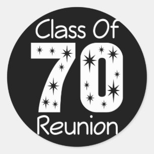 1970 Class Reunion Stickers