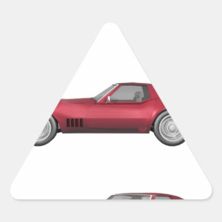 1970 Corvette: Candy Apple Finish: Triangle Sticker