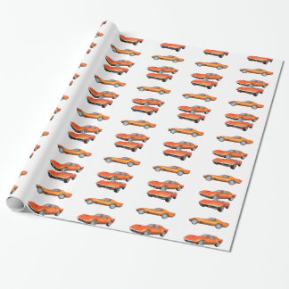 1970 Corvette: Orange Finish Wrapping Paper