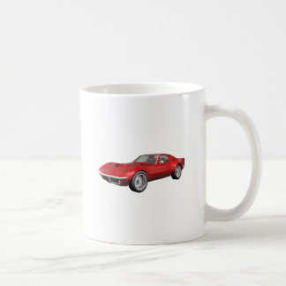 1970 Corvette Sports Car: Red Finish Coffee Mug