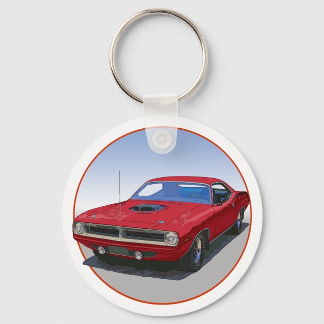 1970 Cuda Coupe Key Ring (Front)