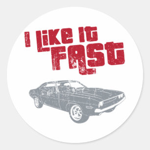 1970 Dodge Challenger Classic Round Sticker