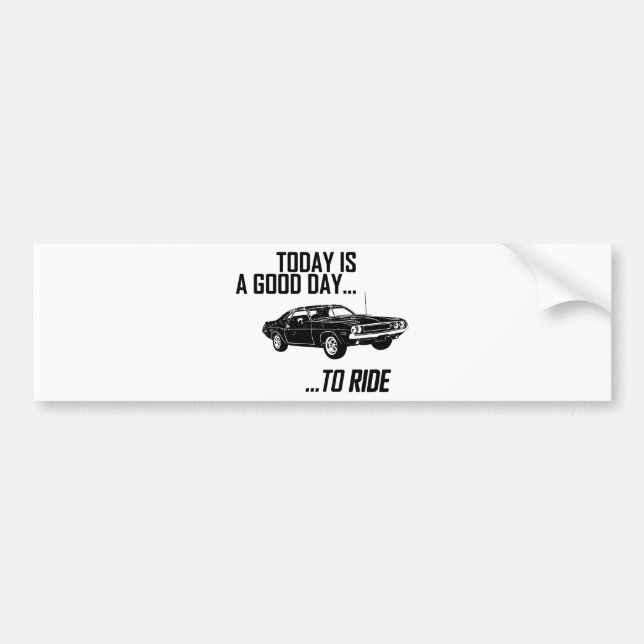1970 Dodge Hemi Challenger Bumper Sticker (Front)