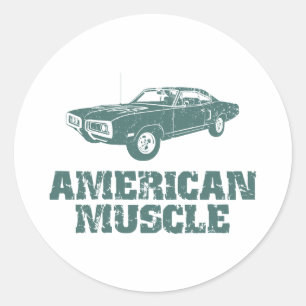 1970 Dodge Super Bee 400 Classic Round Sticker