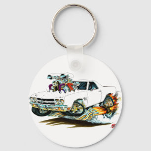 1970 El Camino White Truck Key Ring
