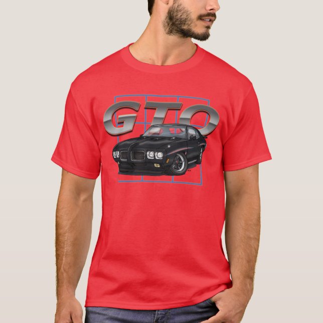 1970 GTO Black T-Shirt (Front)
