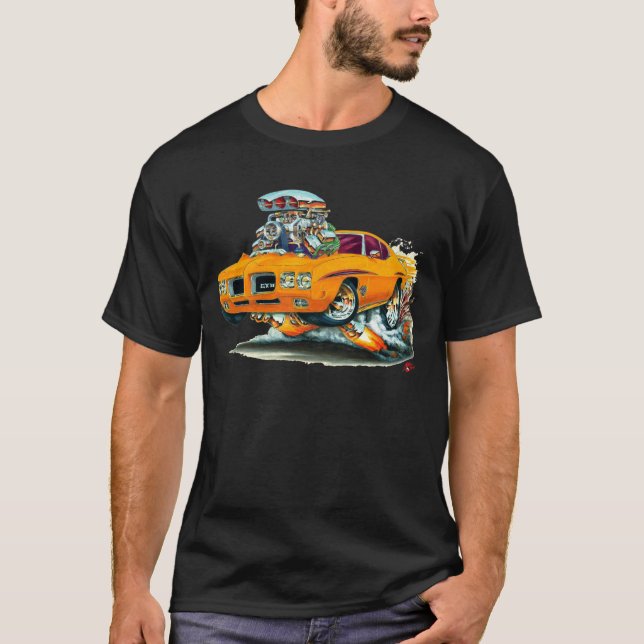 1970 GTO Judge Orange Car T-Shirt (Front)