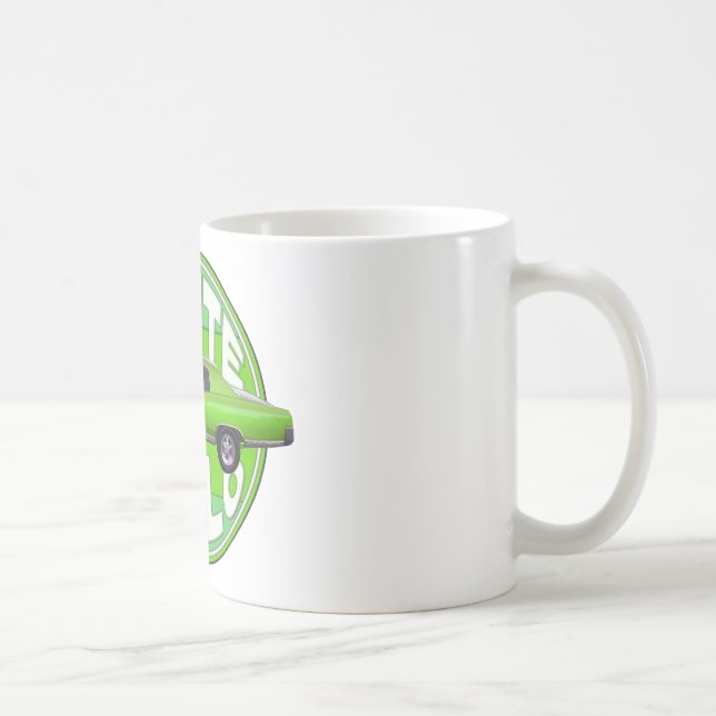 1970 monte carlo green machine coffee mug (Right)
