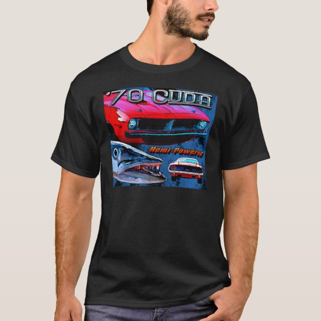 1970 Plymouth Barracuda inspiration for the car T-Shirt (Front)