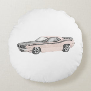 1970 Plymouth Barracuda Round Cushion