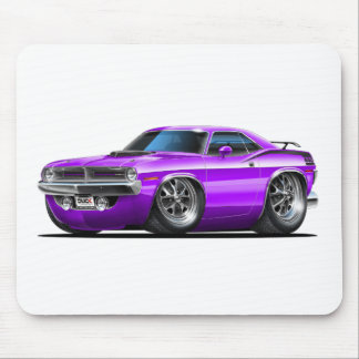 1970 Plymouth Cuda Purple Car Mouse Mat