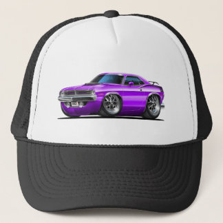 1970 Plymouth Cuda Purple Car Trucker Hat