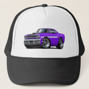 1970 Plymouth GTX Purple-White Car Trucker Hat