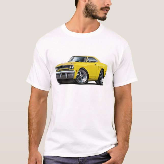 1970 Plymouth GTX Yellow Car T-Shirt (Front)