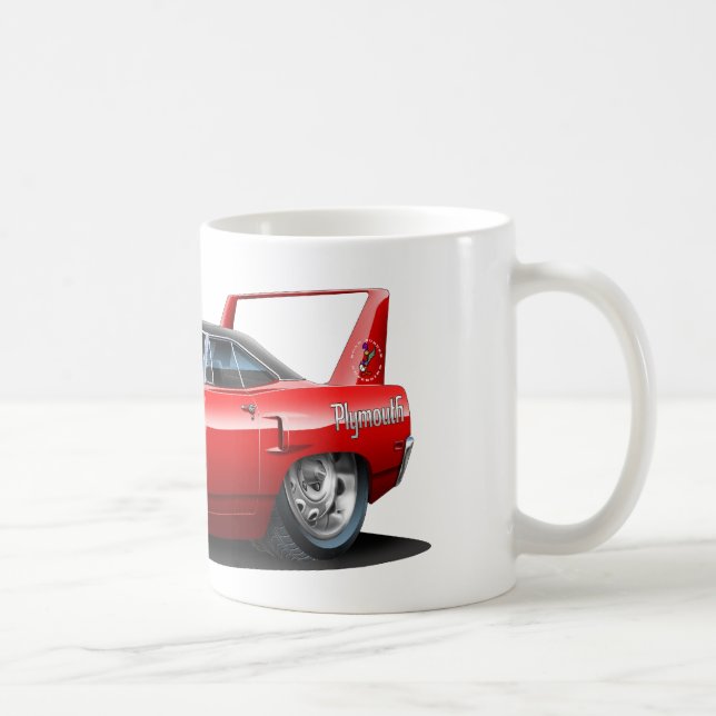 1970 Plymouth Superbird Red Car Coffee Mug (Right)