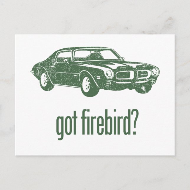 1970 Pontiac Firebird 400 Ram Air Postcard (Front)